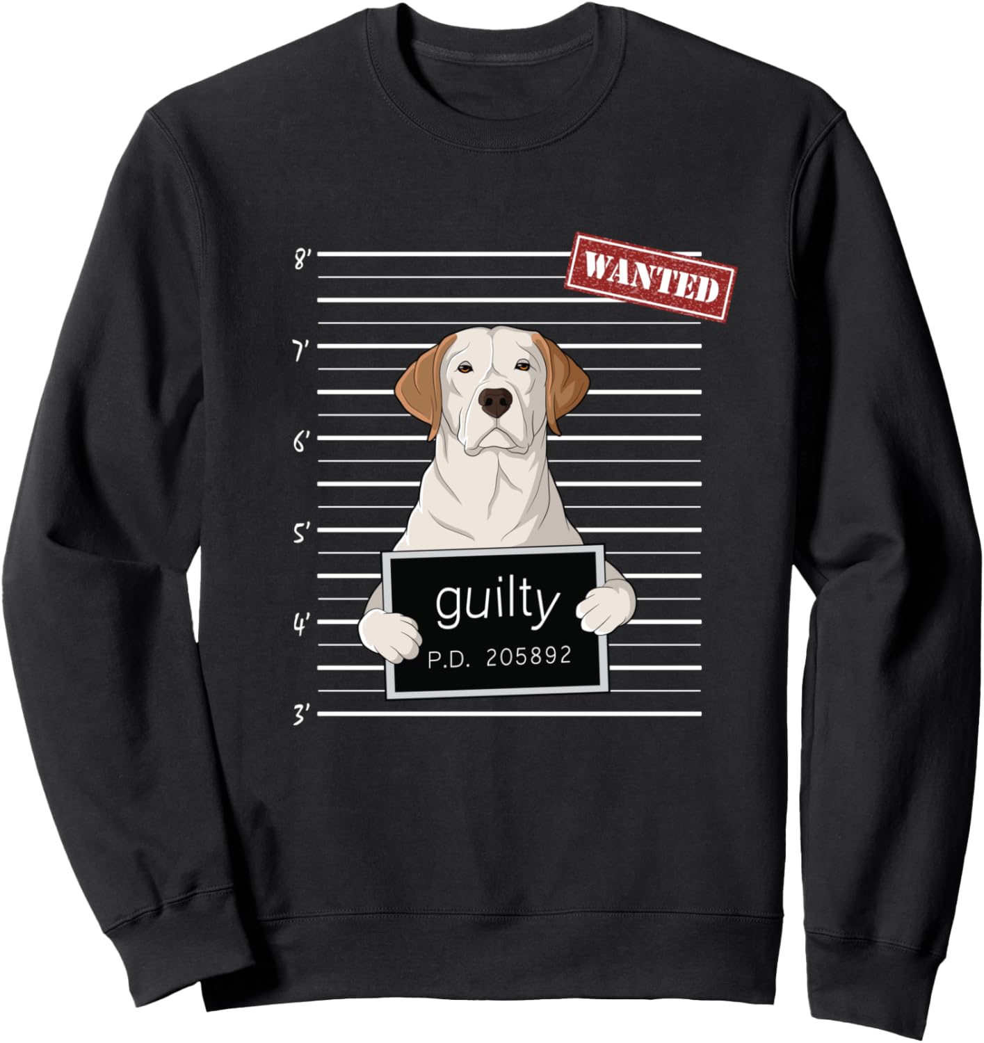 

Толстовка с изображением лабрадора-ретривера и надписью Guilty Dog, черная, размер S Bad Dog Mug Shot Labrador Retriever, Черный, Толстовка с изображением лабрадора-ретривера и надписью Guilty Dog, черная, размер S Bad Dog Mug Shot Labrador Retriever