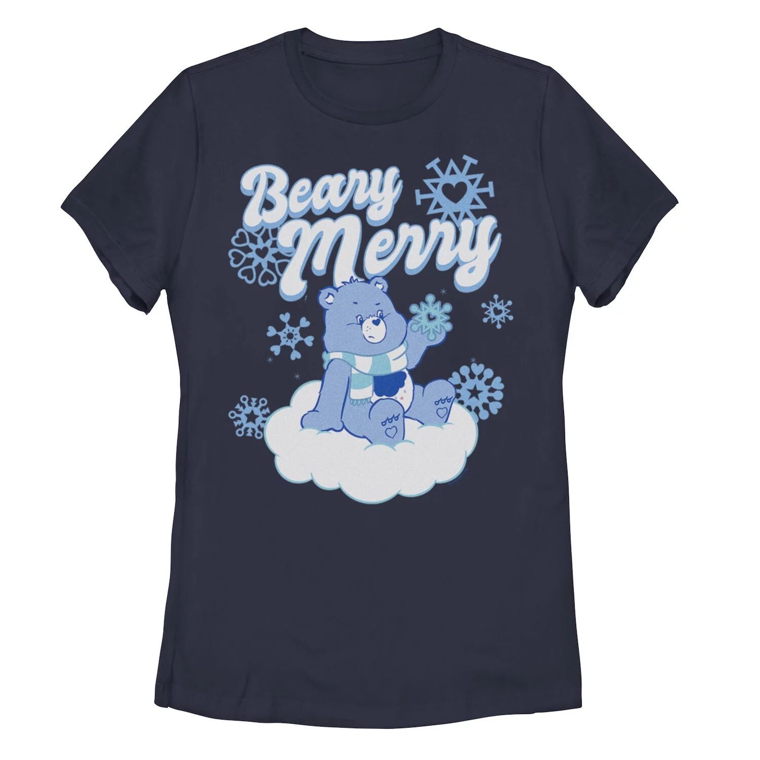 

Рождественская футболка «Снежное облако» для юниоров Care Bear Grumpy «Beary Merry» Licensed Character