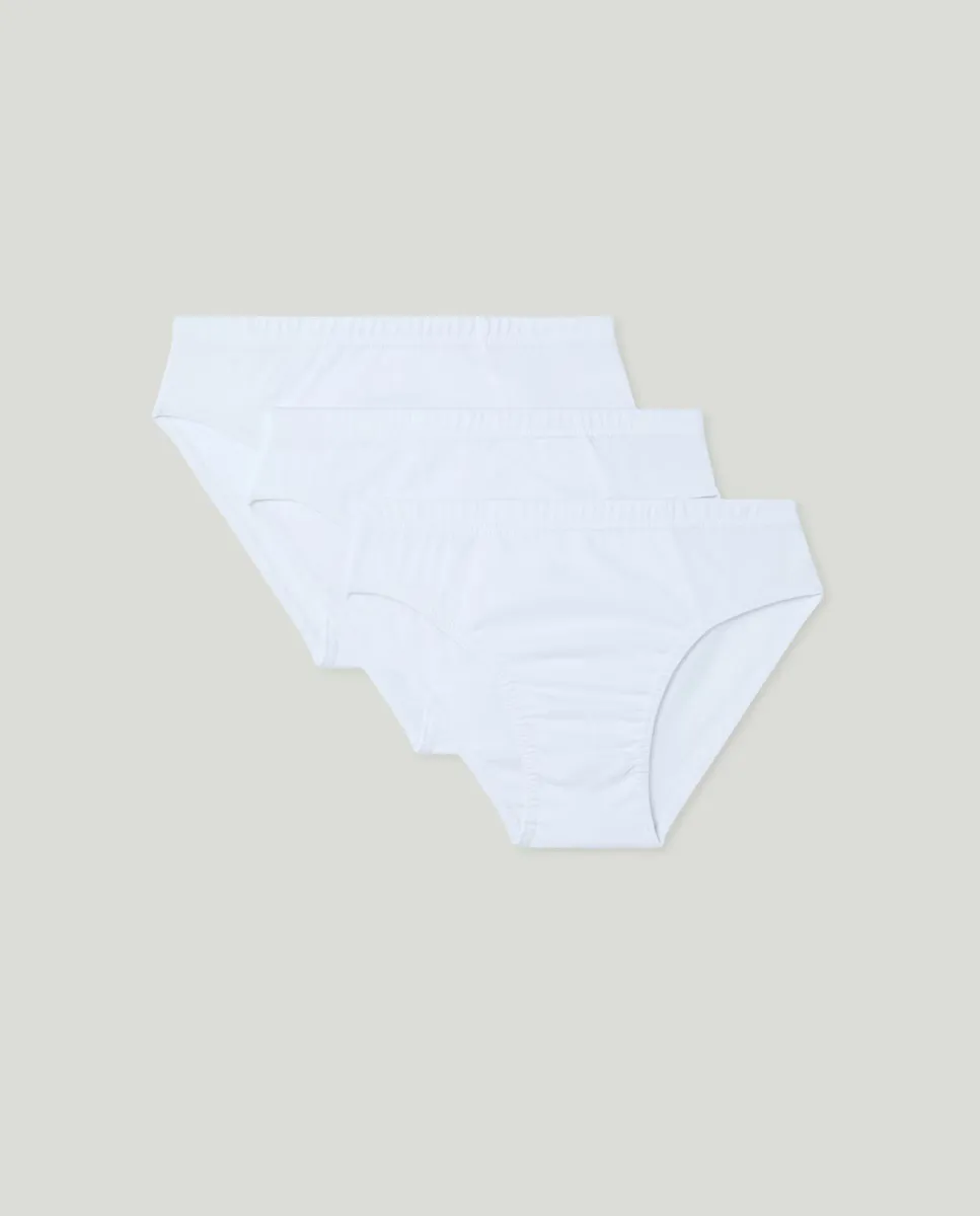 

Упаковка из трех однотонных детских трусов Cotton Juice, белый