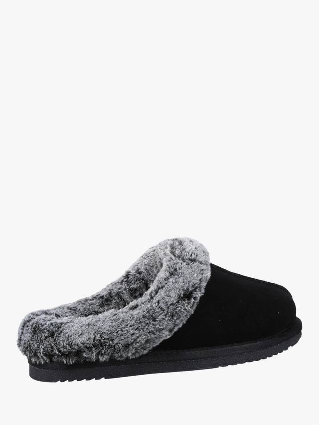 Замшевые тапочки на подкладке из искусственного меха amara Hush Puppies, черный — фото 3