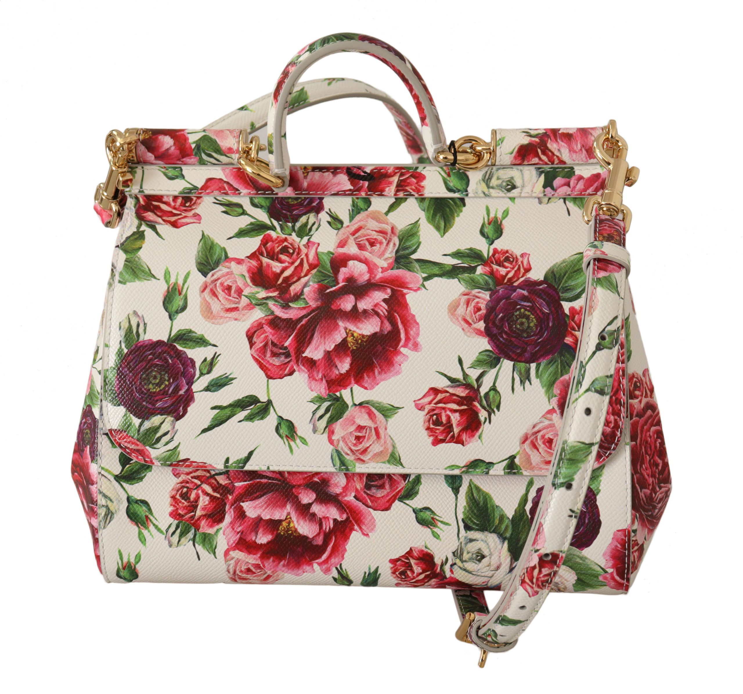 

Кожаная сумка через плечо Sicilian Floral Elegance Dolce & Gabbana, мультиколор