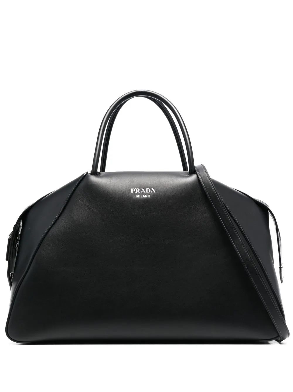 

Сумка-тоут с логотипом Prada, черный