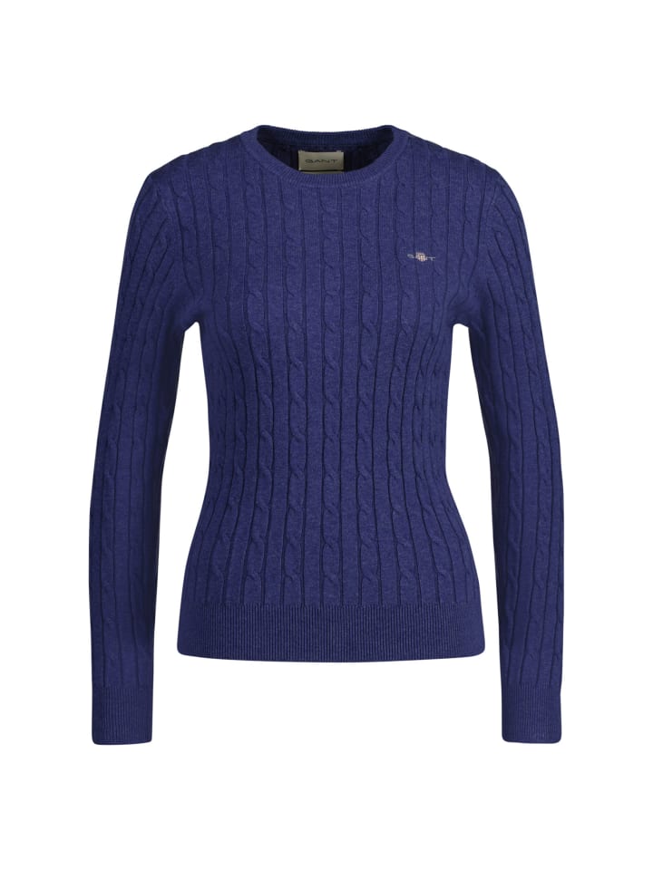 

Толстовка Gant Strickpullover, цвет Blau (Dusty Navy)