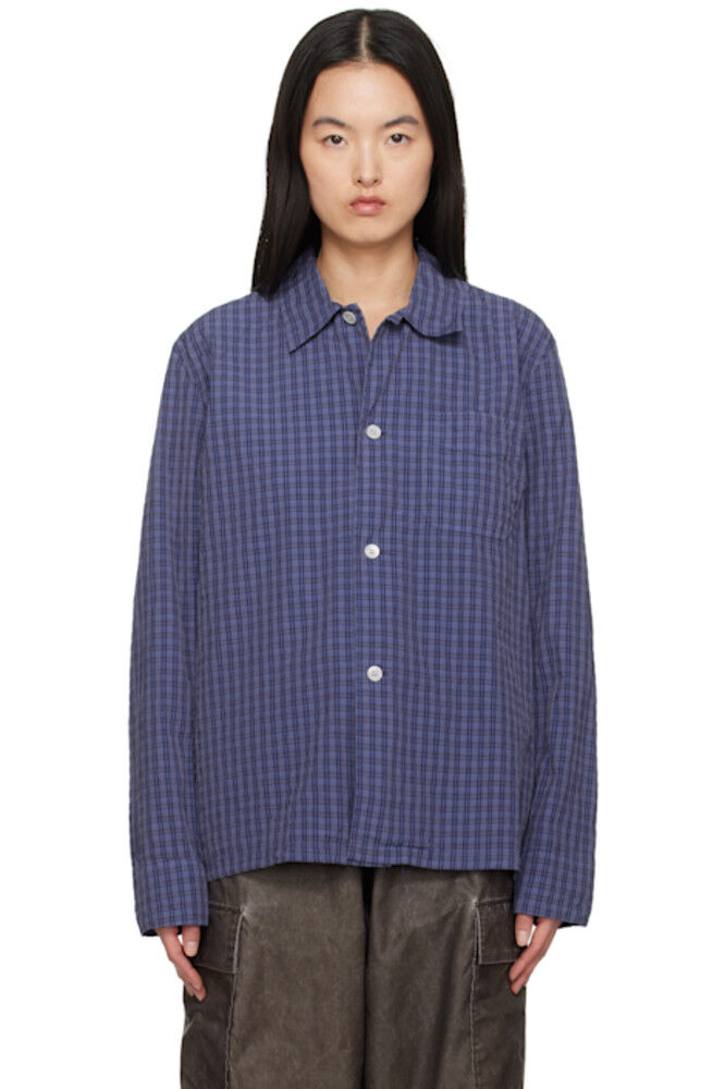 

Синяя рубашка Box OUR LEGACY