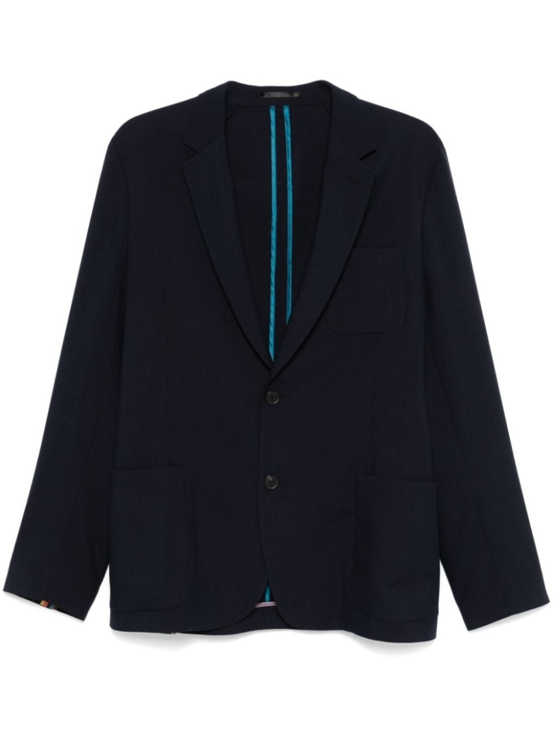 

Paul Smith шерстяной блейзер с накладными карманами, синий