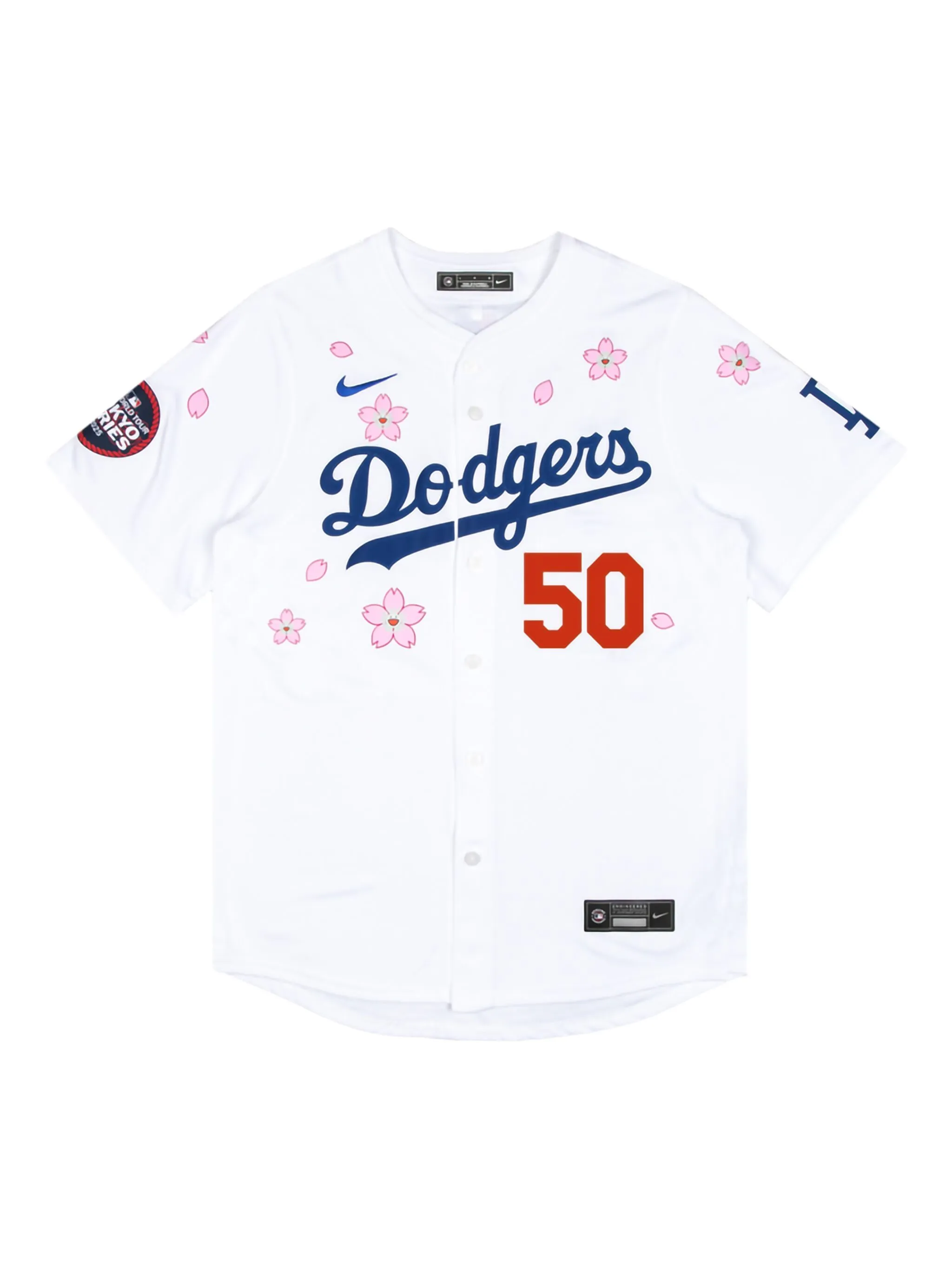

Топ 2025 World Tour Tokyo Series Dodgers Betts из коллаборации с MLB Takashi Murakami, белый