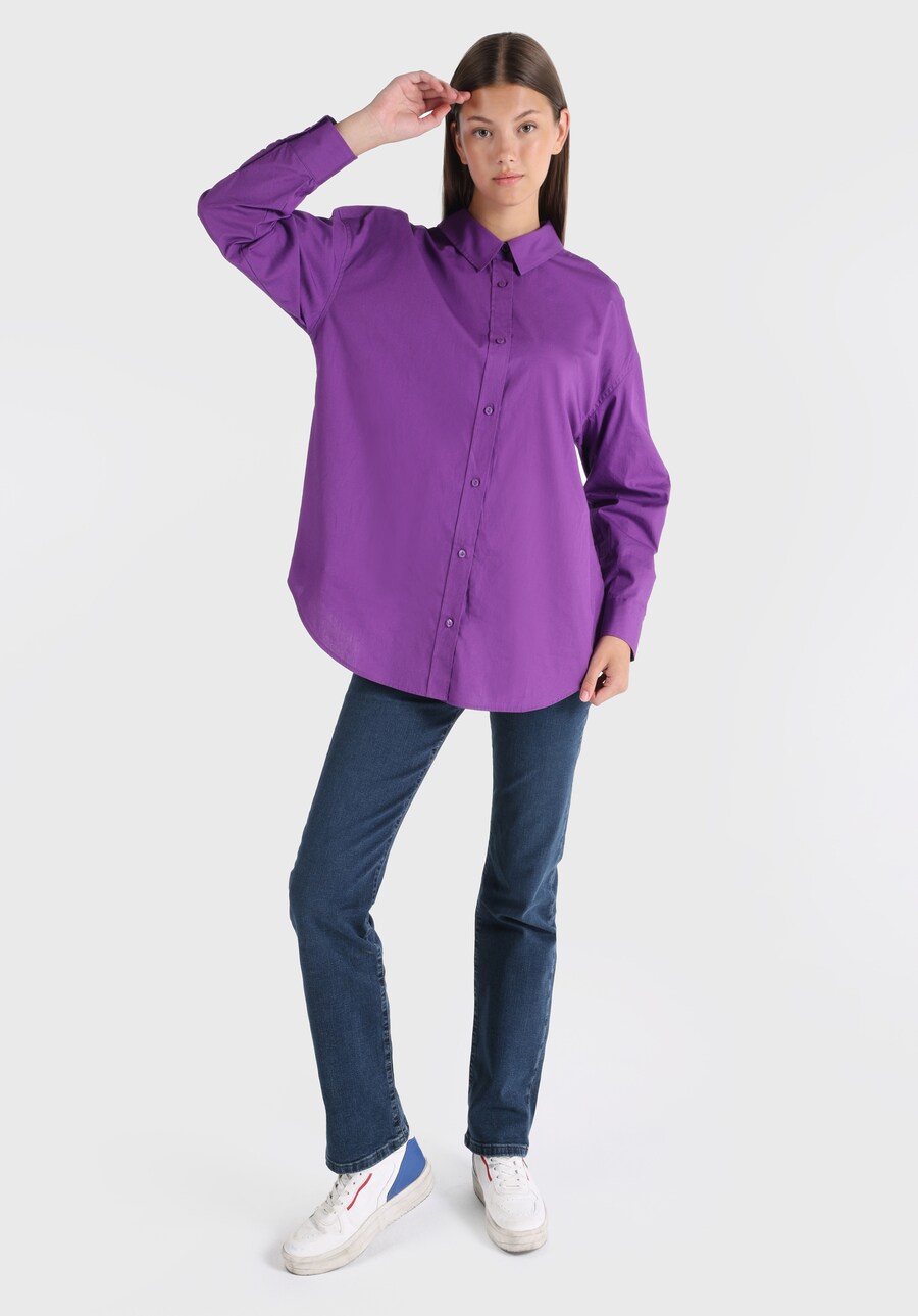 

Блузка комфортного кроя Colin's, фиолетовый