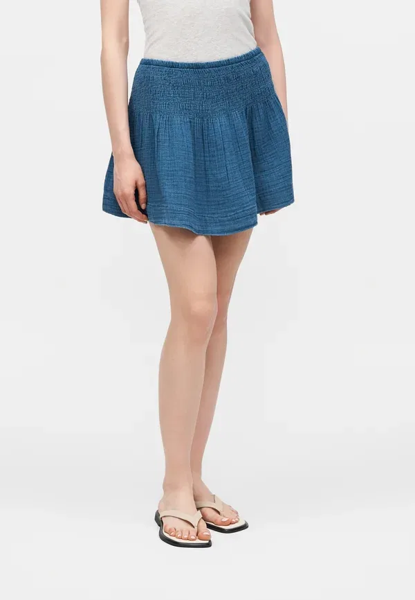 Юбка A-line Gap, Smocked waist, цвет средней стирки