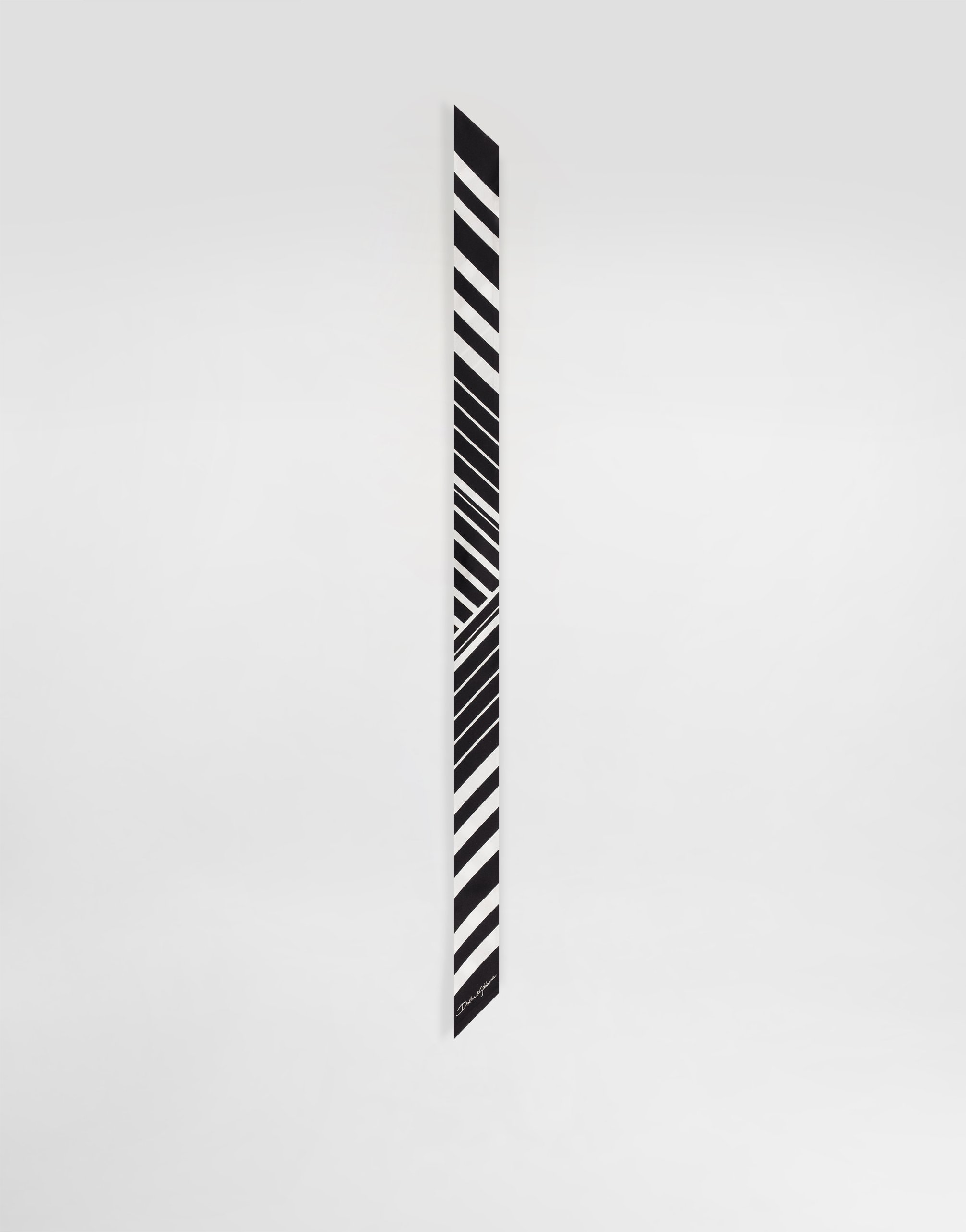 

Хлопковый платок с принтом в полоску и горошек (6x100) Dolce & Gabbana, принт