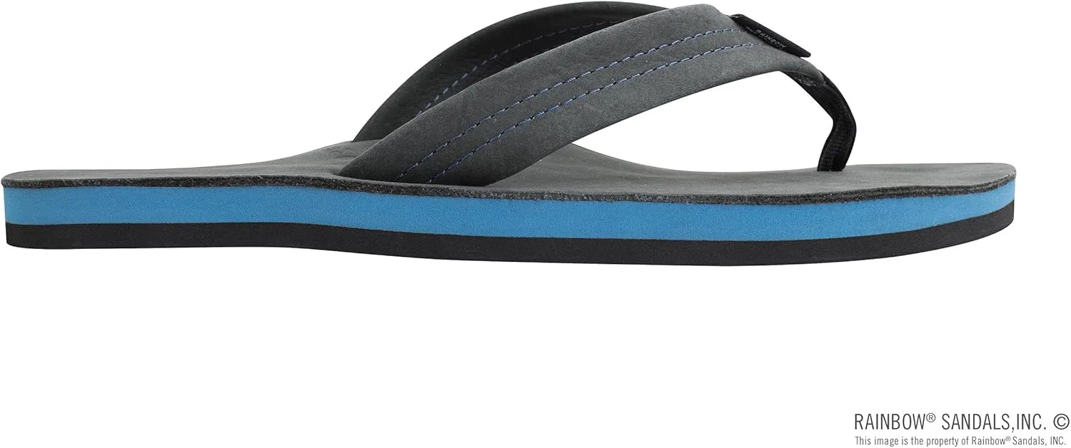 Мужские сандалии Rainbow из двухслойной кожи с поддержкой свода стопы Rainbow Sandals, Premier Black Leather — фото 4