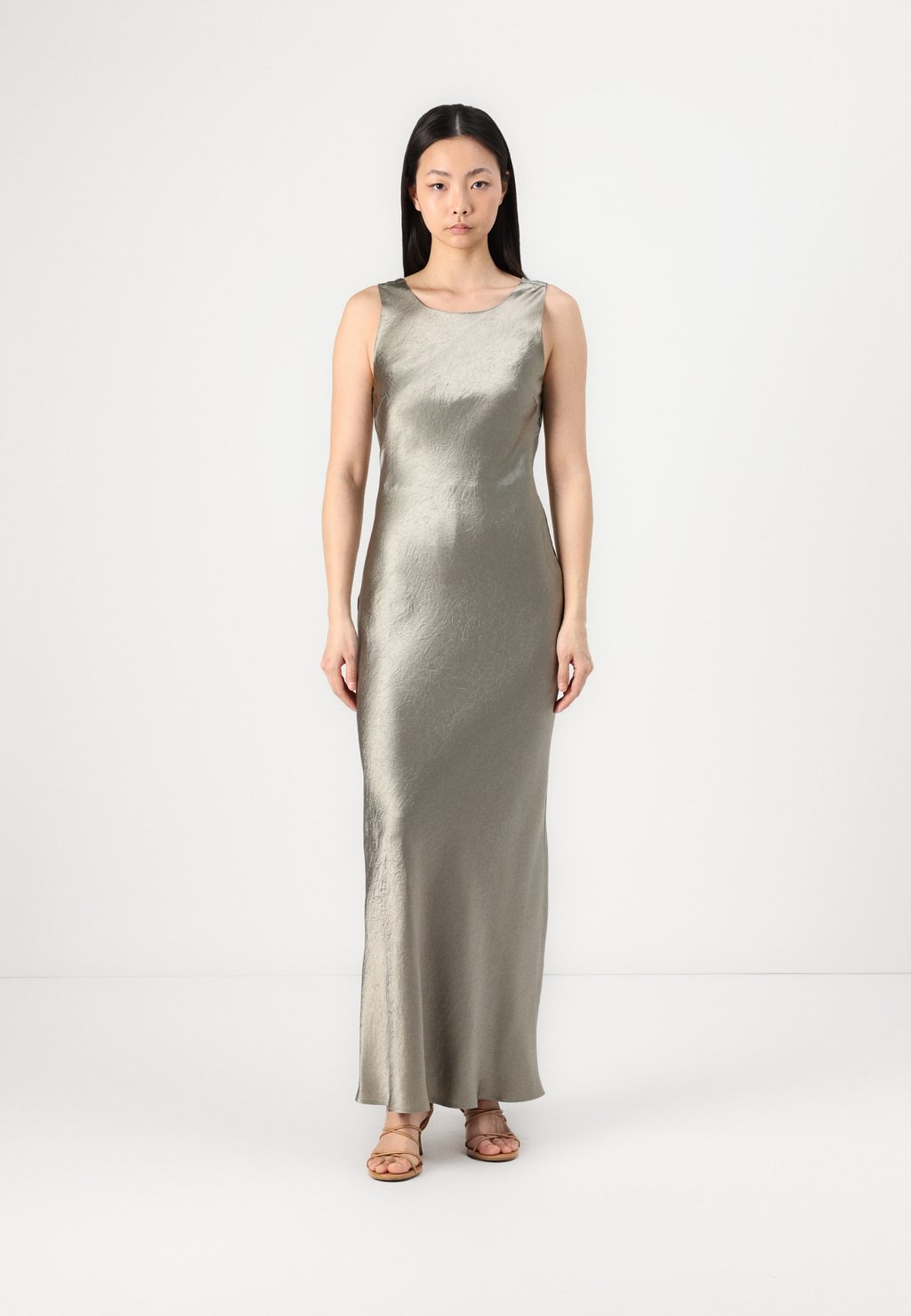 

Вечернее платье SLFSELENE COWL BACK Selected Femme, оливковый