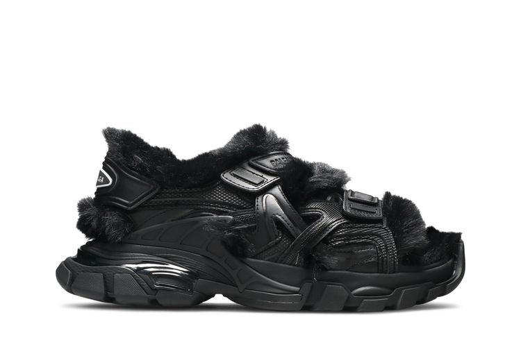 Кроссовки Balenciaga Wmns Furry Sandal 'Black', черный