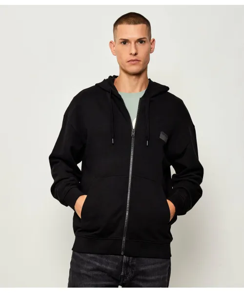 

Толстовка Delastomer Relaxed fit Hugo, черный