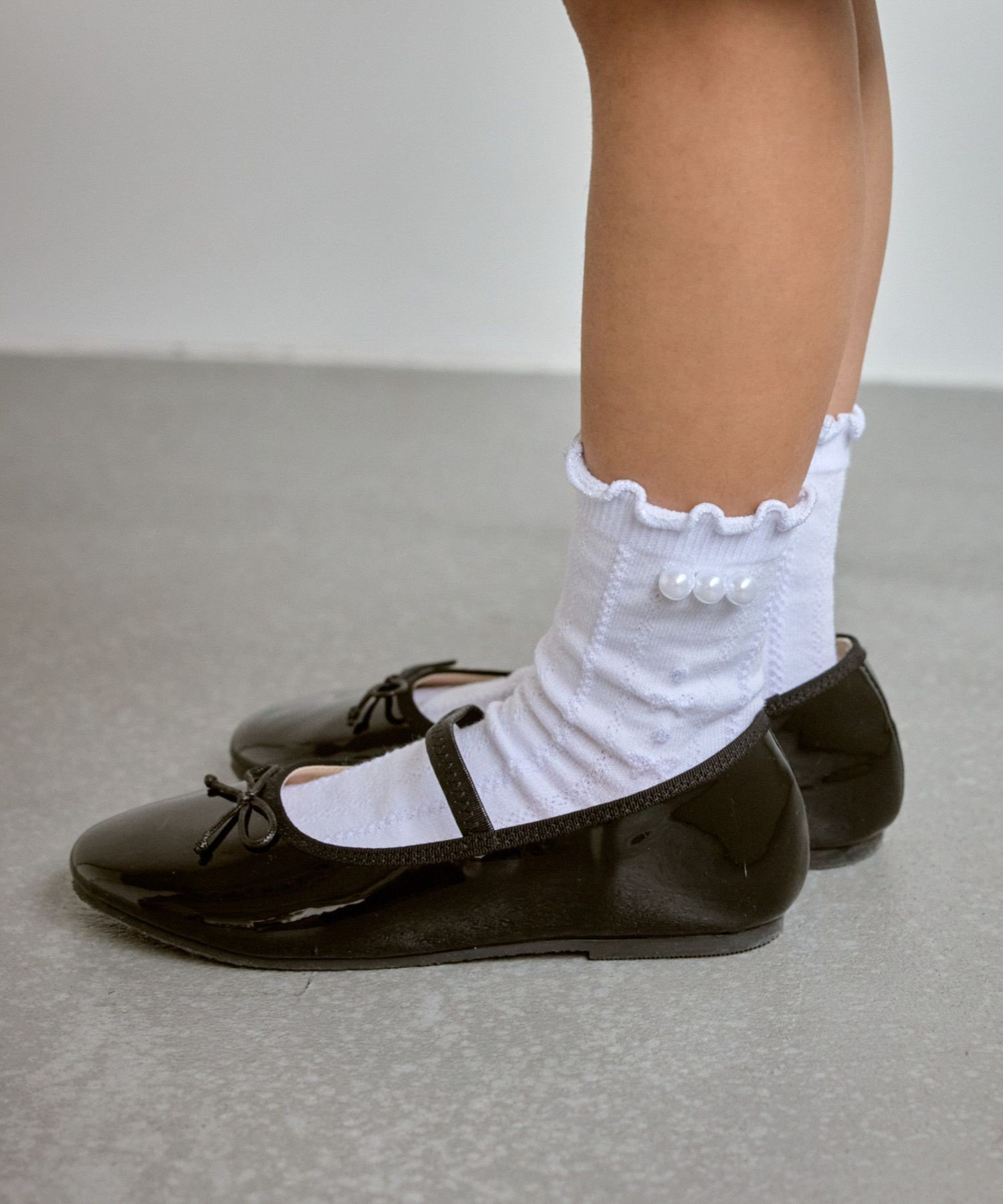 Короткие носки с ленточным узором ROPE' PICNIC KIDS, White (10)