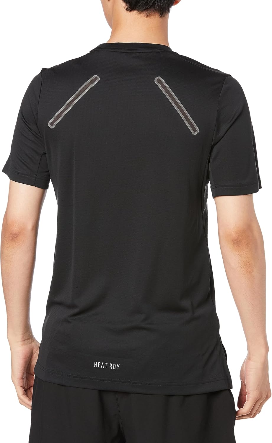 Мужская футболка с коротким рукавом Adidas HEAT. RDY HIIT Elevated Training DKV90, быстросохнущая, с охлаждающей технологией, черный — фото 2