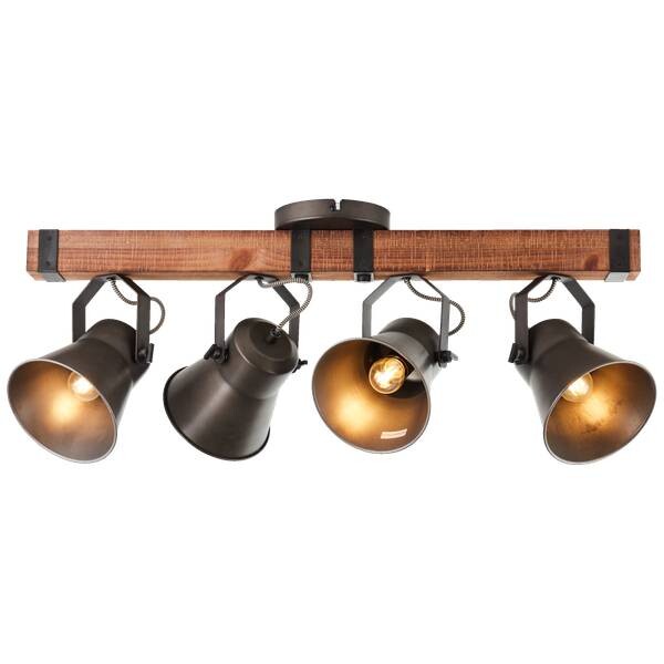

Потолочный светильник LIGHTBOX 16121523 1 цвет schwarz stahl/holz