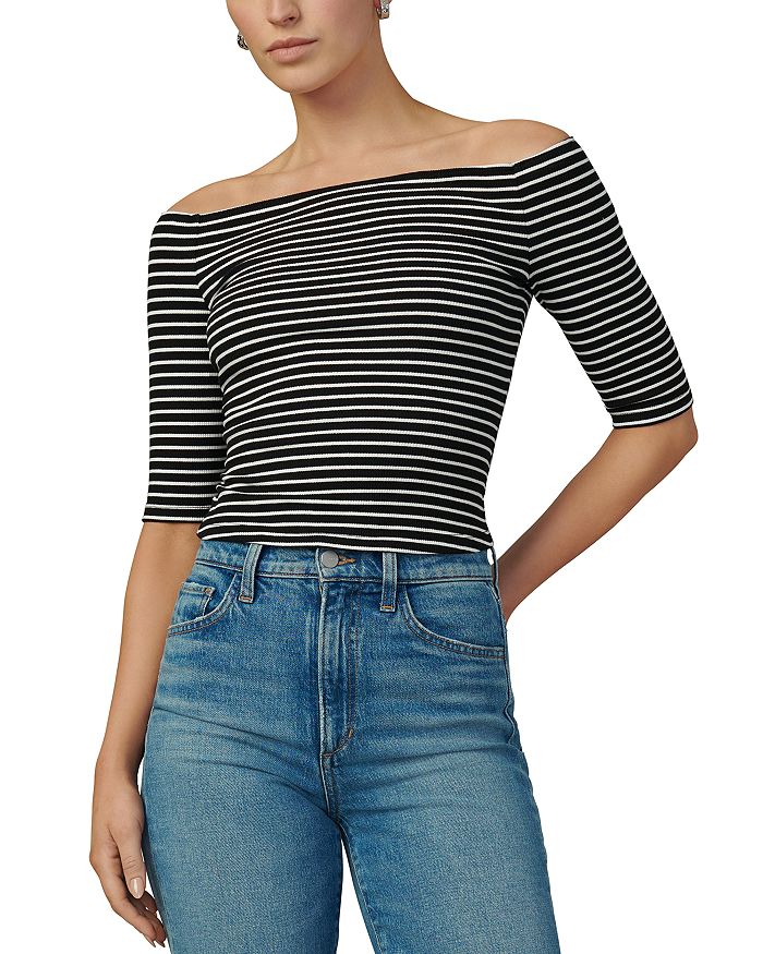 

Топ с открытыми плечами Laur Joe's Jeans, черный