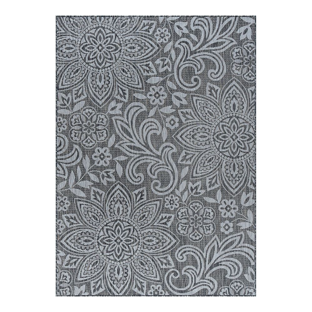 

КХЛ Коврики Savine Цветочный ковер для дома и улицы KHL Rugs, цвет Charcoal