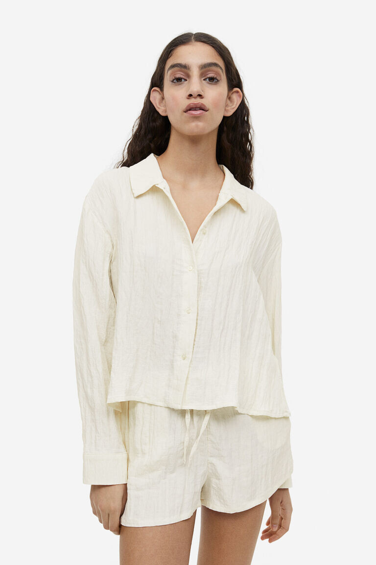 

Рубашка с длинным рукавом H&M, бежевый