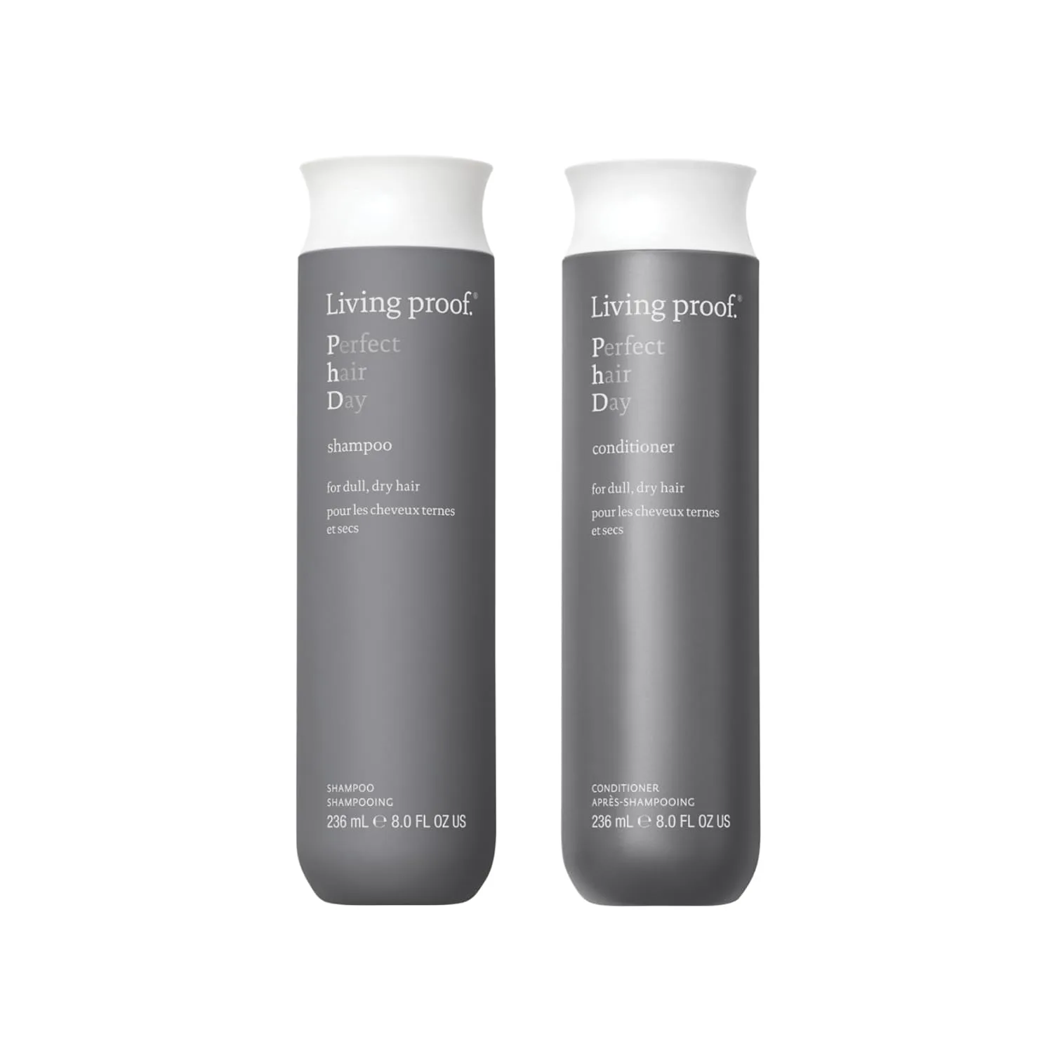 Набор Living Proof Perfect Hair Day Shampoo & Conditioner Duo: увлажняющий шампунь и кондиционер для женщин, бережно очищает и придает блеск.
