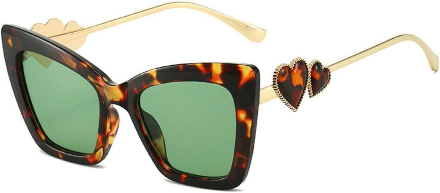 

Солнцезащитные очки Willochra 2026 в металлической оправе «кошачий глаз» для женщин, модные, с большой оправой, в форме сердца и квадратной формы, летние, для активного отдыха, с защитой от УФ-излучения UV400, C4