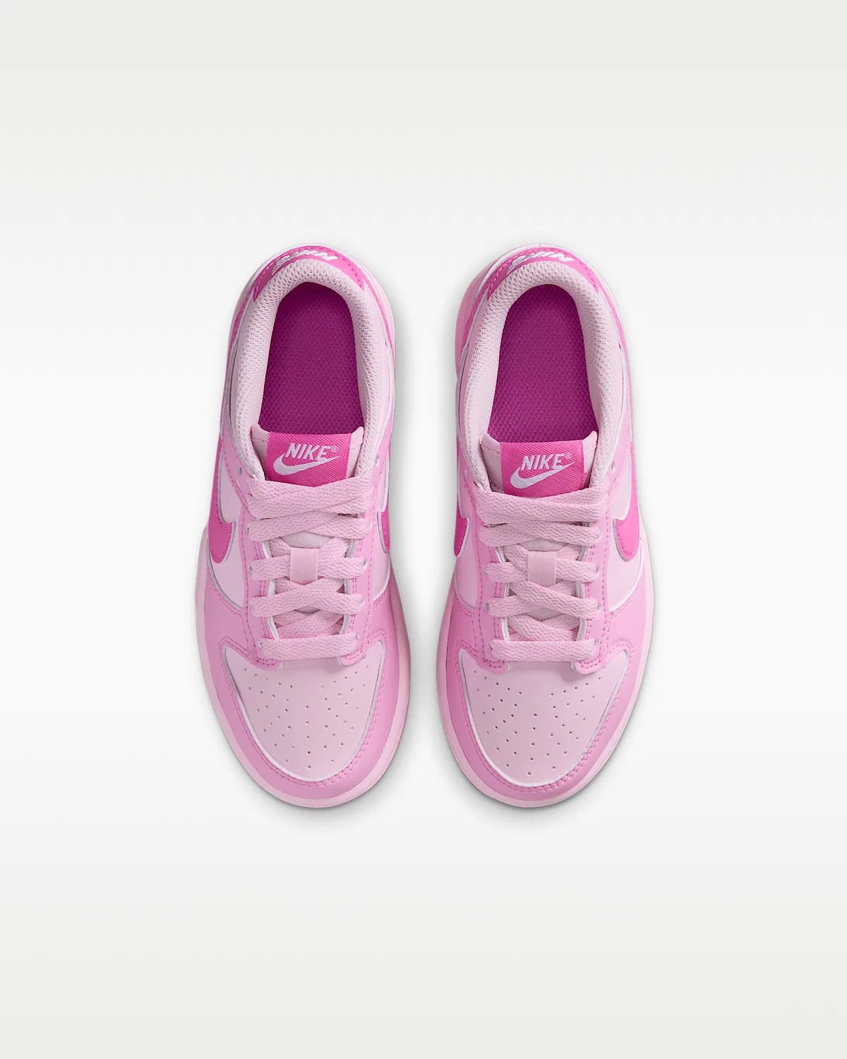 Кроссовки Nike Dunk Low для маленьких детей, Pink Rise/Pink Foam/White/Playful Pink — фото 4
