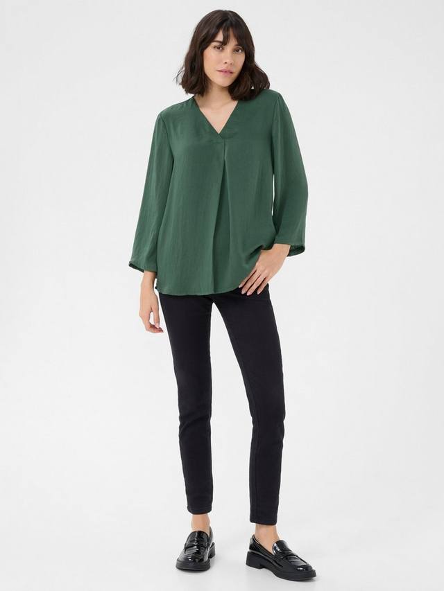 

Топ Ariel с V-образным вырезом из сатина KAFFE, Green