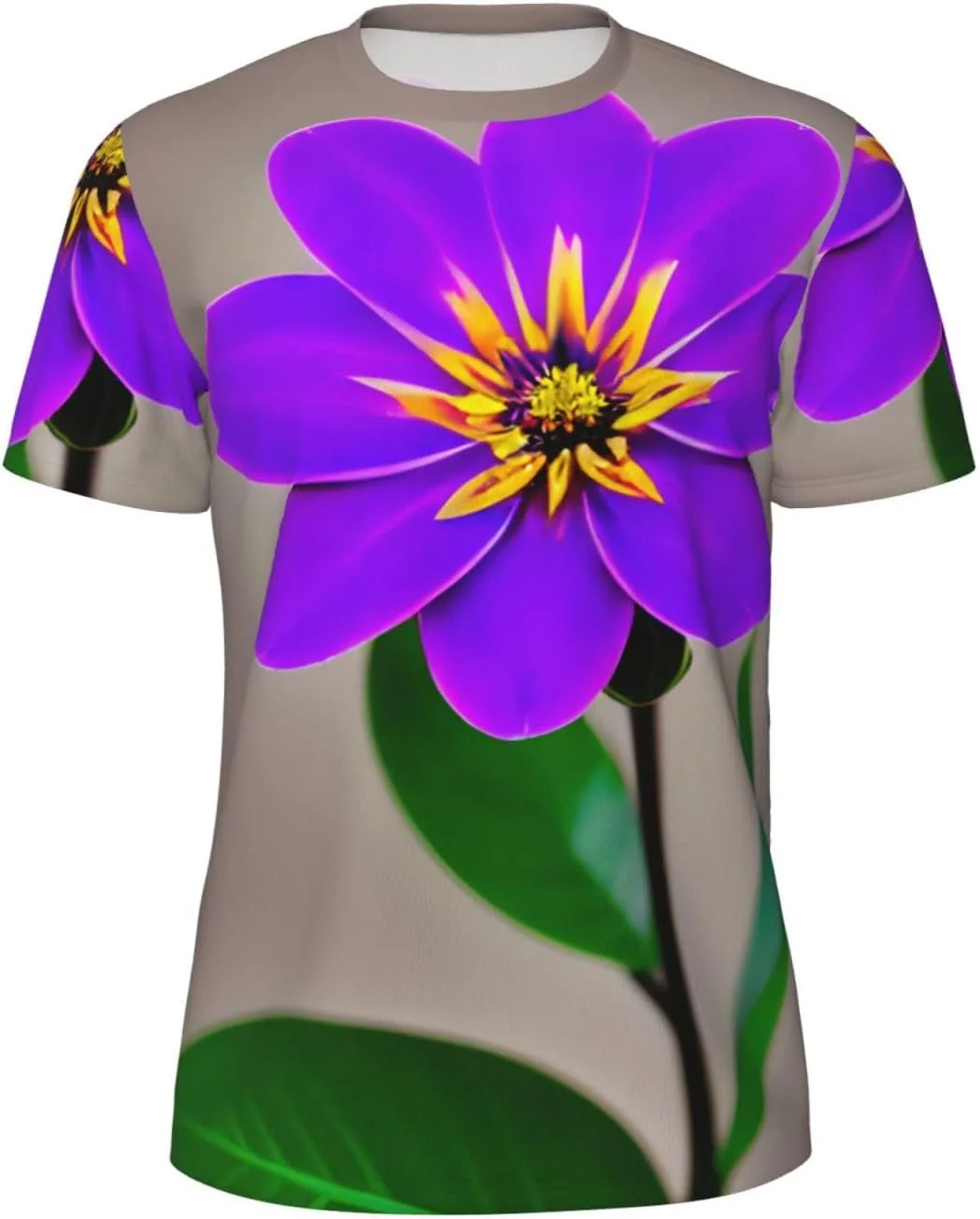 

Футболка мужская летняя с принтом "Purple Flower" SDFHU