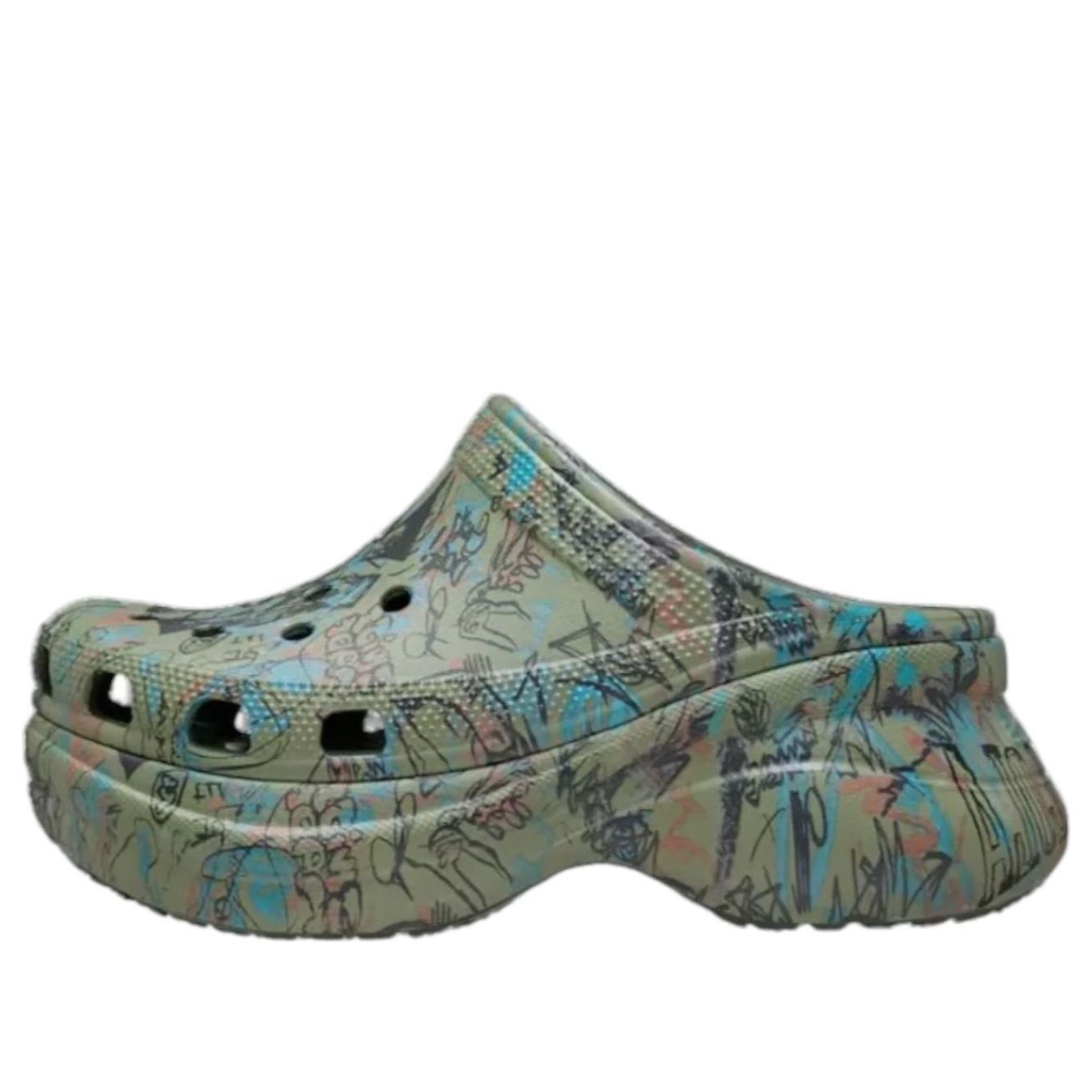 Сабо (WMNS) Crocs x Mowalola Classic Bae Clog 'Forest'