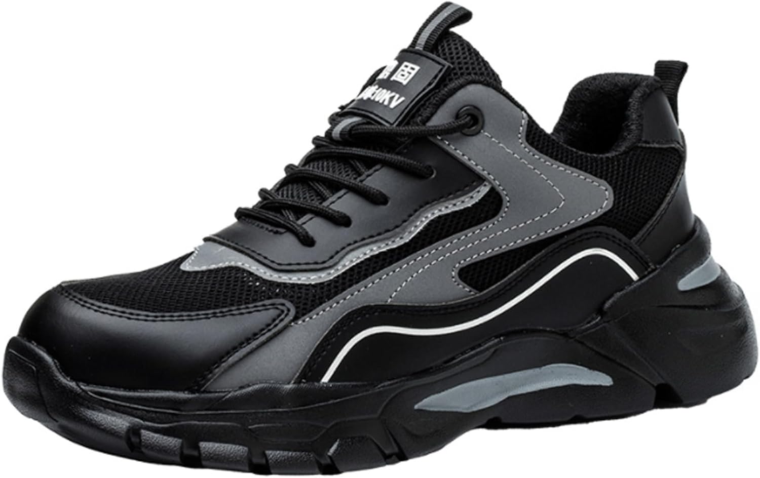 

Защитные электроизоляционные ботинки Beue с стальным носком, рабочая обувь, безопасная обувь для сварки, водонепроницаемые и проколоустойчивые, черные, размер EU-39