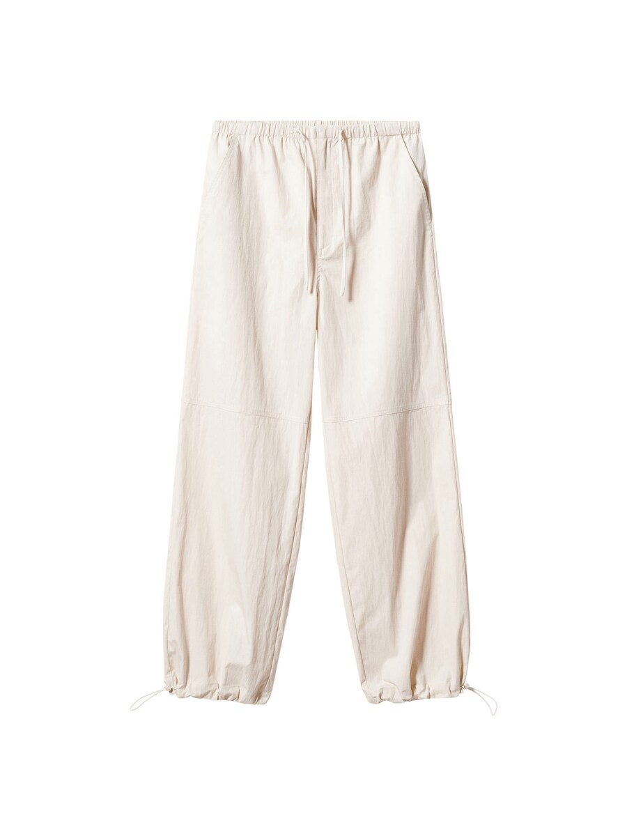 

Тканевые брюки MANGO Tapered Pants Teo, кремовый