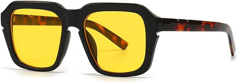 

Винтажные двухцветные солнцезащитные очки для женщин, модные солнцезащитные очки UV400 серого цвета с градиентом, мужские солнцезащитные очки MTZJH, Black Leopard Yellow