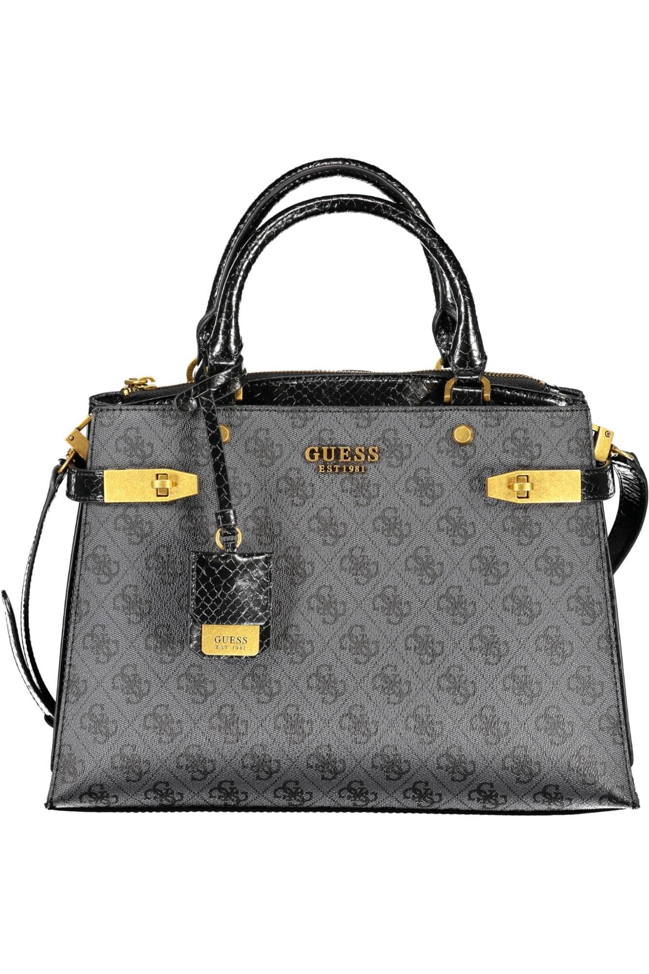 

Черная хлопковая женская сумка Guess Shoes
