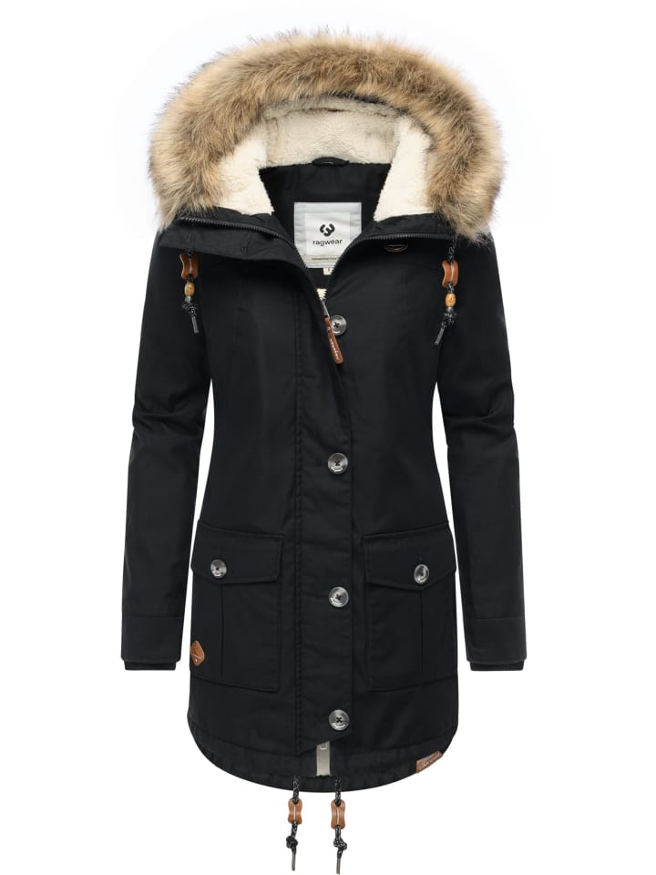 

Ragwear Зимнее пальто Jane YOUMODO черного цвета