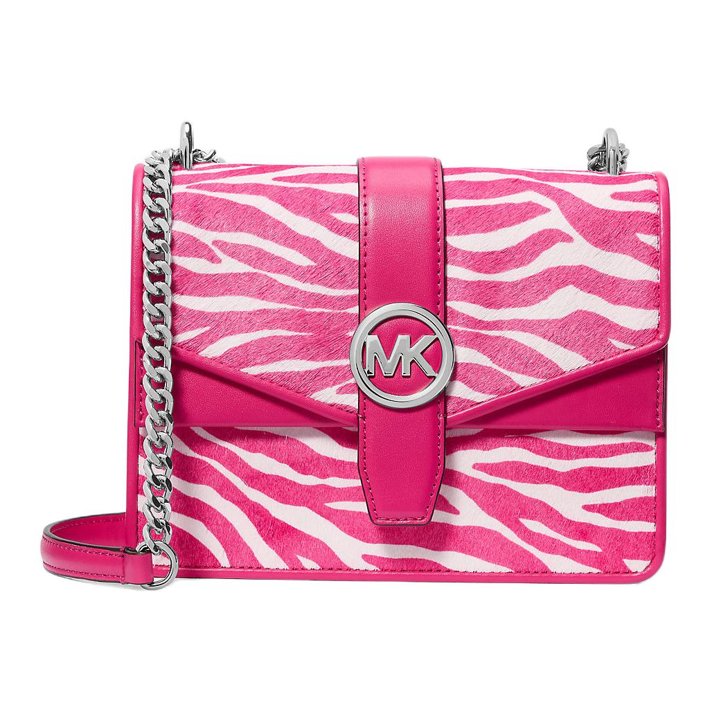 

Greenwich Calf Hair наплечная сумка, маленькая женская сумка через плечо Dragon Fruit MICHAEL KORS, Set (Bag+Dust Bag)
