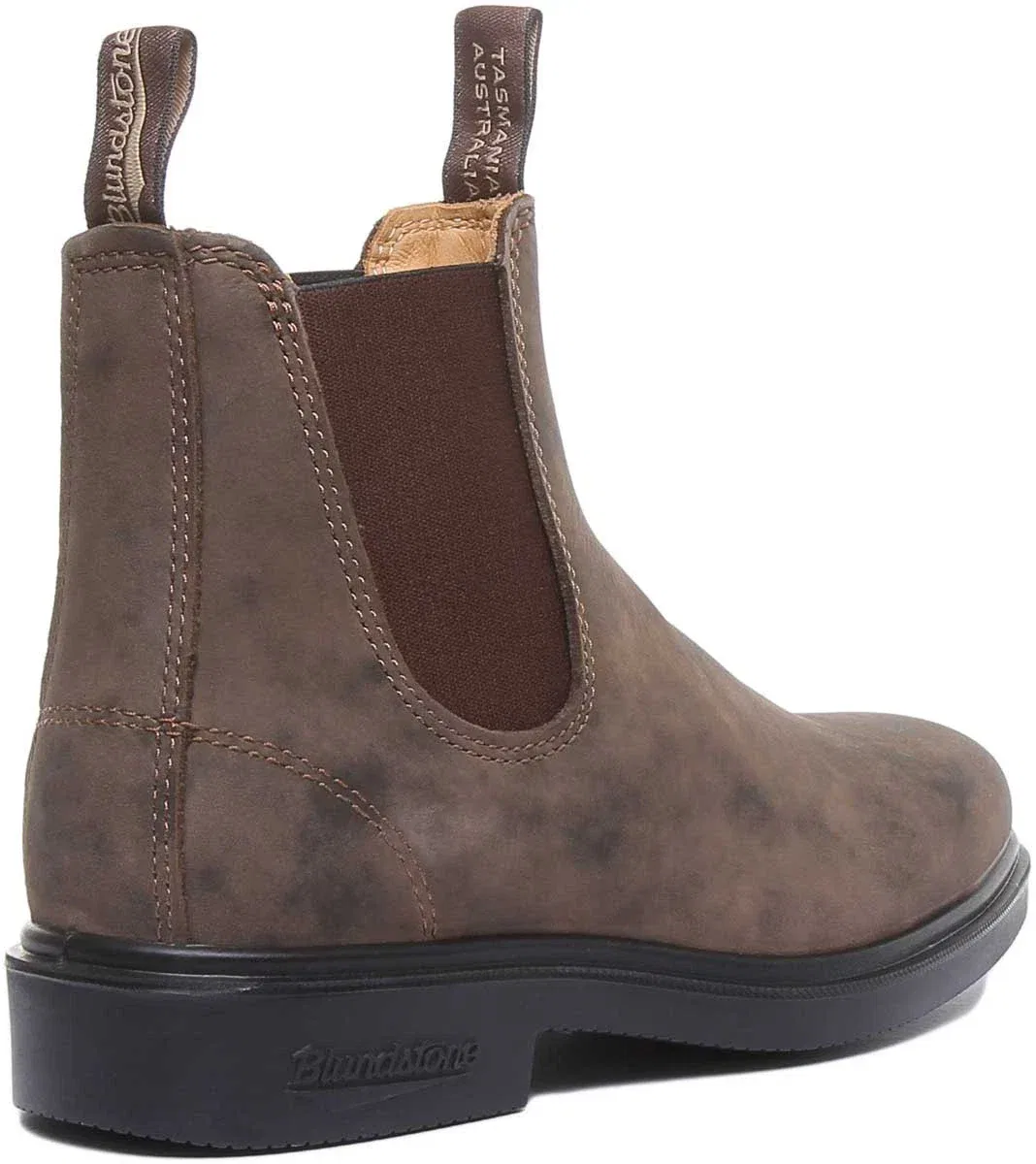 Ботинки Blundstone 1306 из коричневой кожи с закругленным носком, модель Chelsea HTAT708 — фото 3