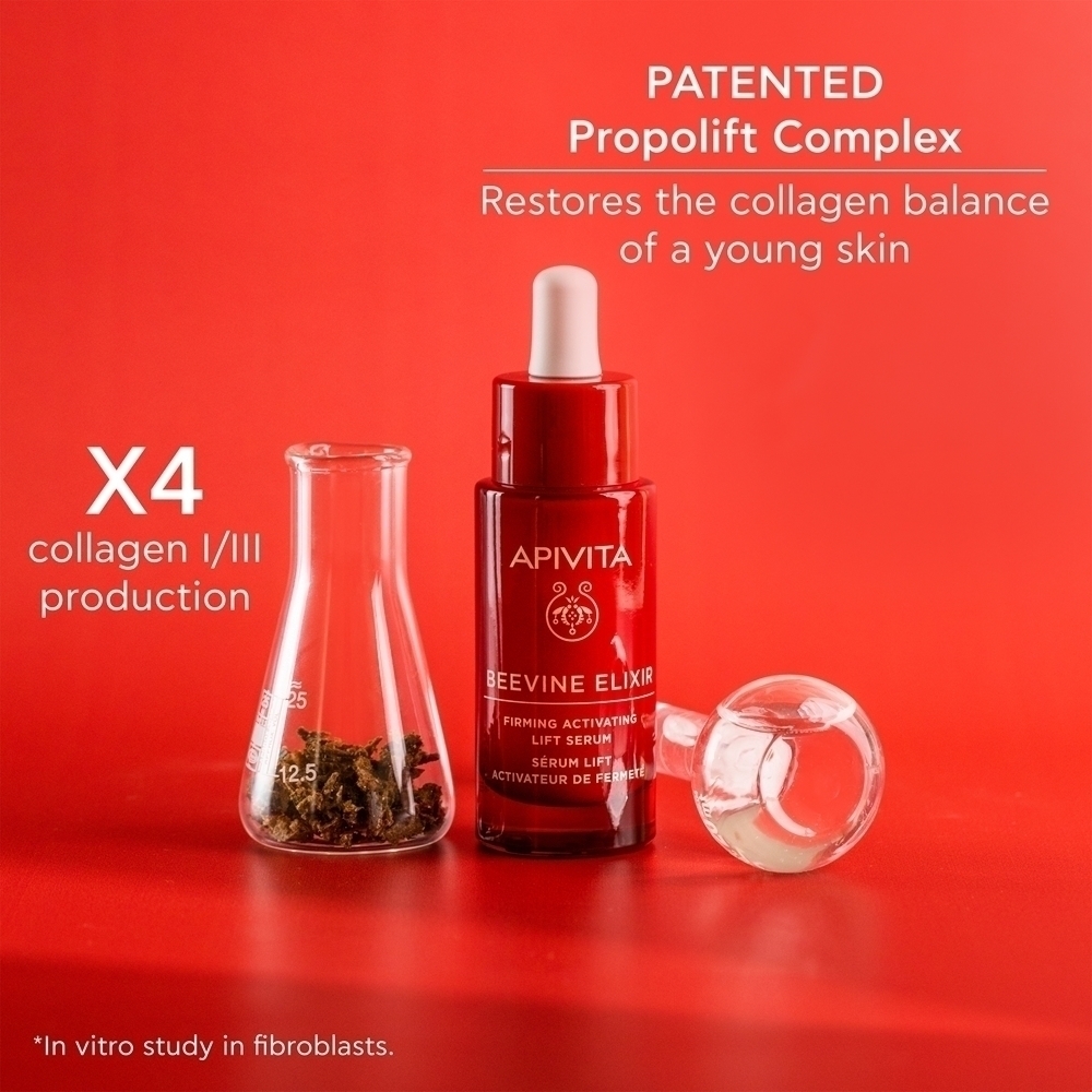 Сыворотка Apivita — Укрепляющая -эликсир для лица Beevine Elixir Lift с эффектом сияния, 30 мл — фото 3