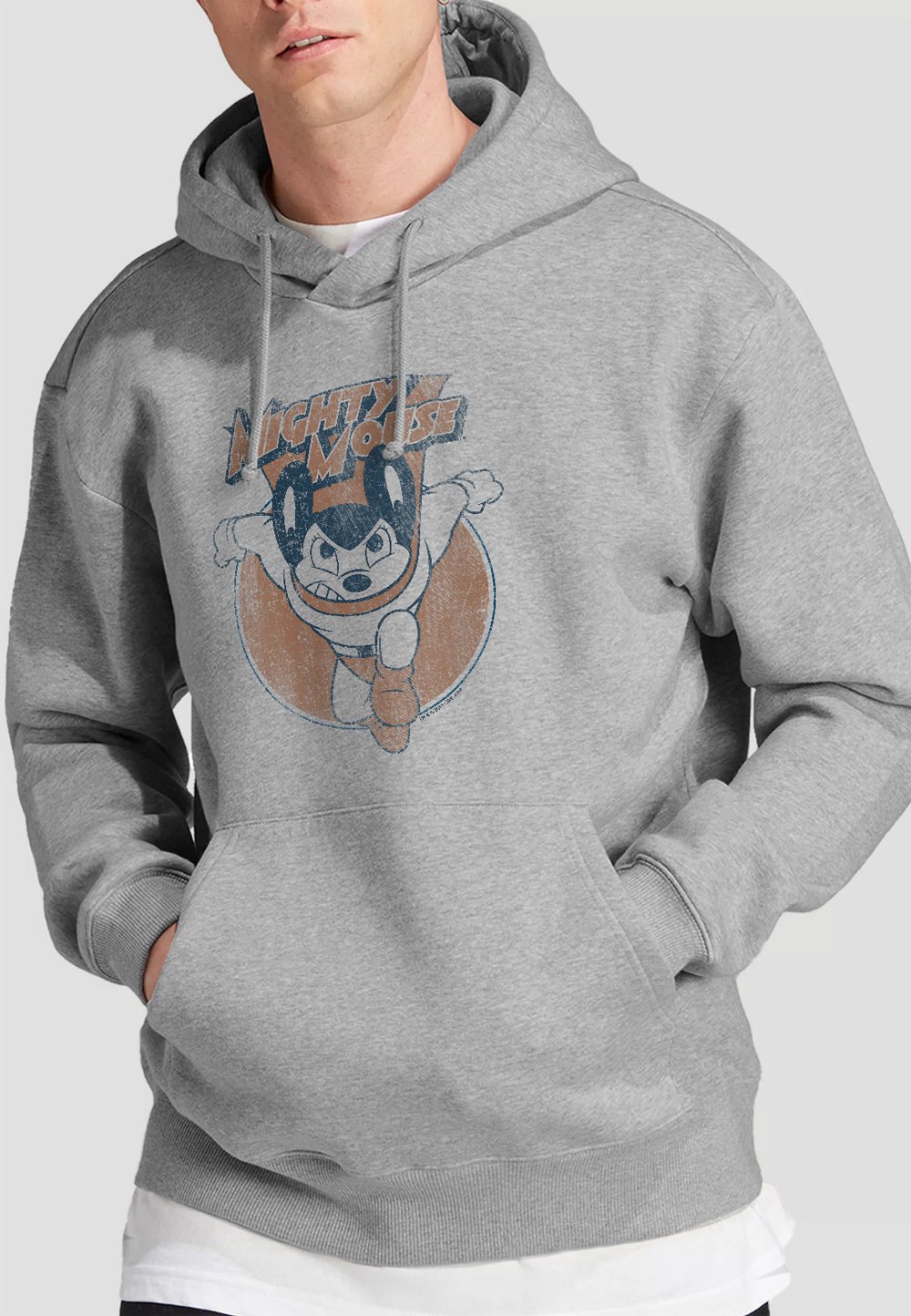 

Толстовка MIGHTY MOUSE FLYING WITH PURPOSE Cotton Soul, серый