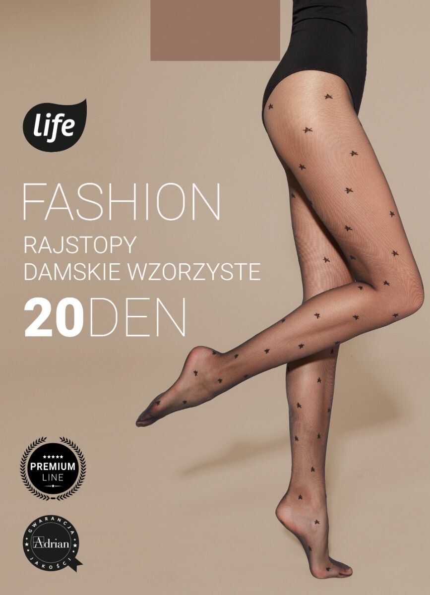 

Колготки Life Fashion Nero Małe Gwiazdki 20 DEN, 2
