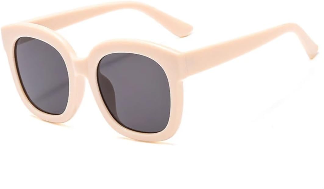 

Винтажные солнцезащитные очки большого размера в квадратной оправе, роскошные, для женщин и мужчин, для активного отдыха и путешествий, с защитой от УФ-излучения UV400 TVTBBVV, Beige Gray