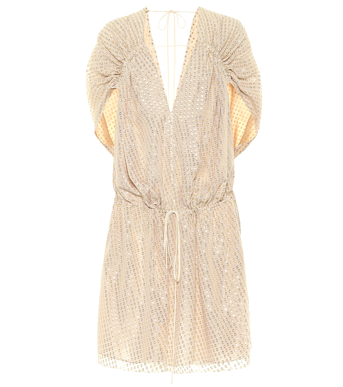 

Мини-платье из шелка филь-купе Stella McCartney, белый