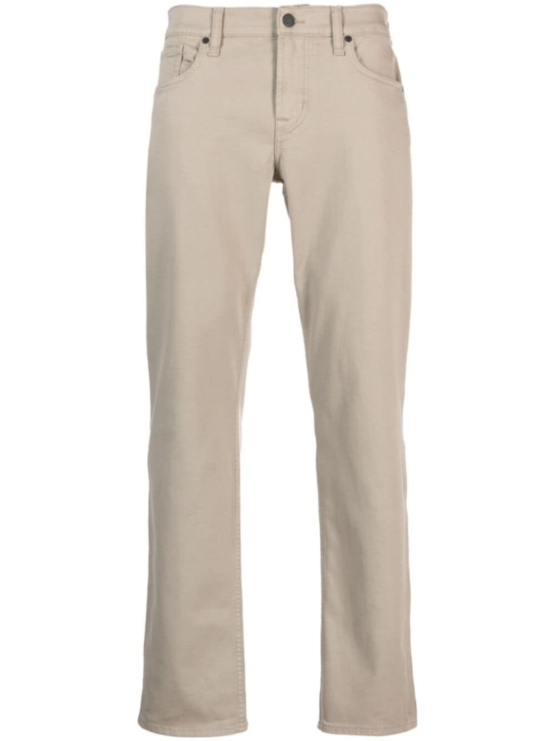 

7 For All Mankind узкие джинсы средней посадки, нейтральный цвет