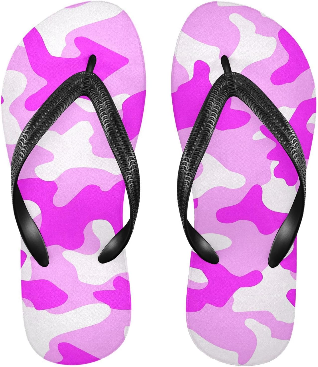 

Шлепанцы SPRIPORT с камуфляжным узором для женщин и мужчин, удобные повседневные вьетнамки с амортизирующей подошвой и резиновой подошвой против скольжения, плоские сандалии для летнего пляжного отдыха, пурпурный