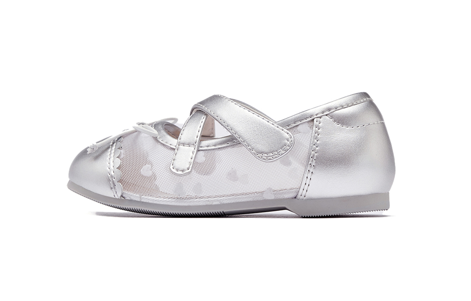 

DAVE&BELLA Скользоустойчивые, износостойкие, дышащие детские сандалии Low Top Silver для детей от 3 до 7 лет