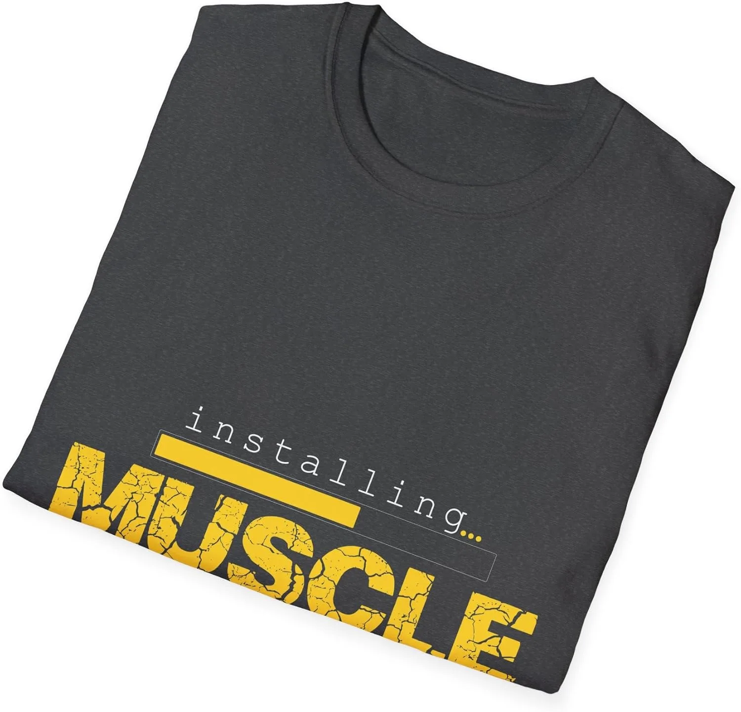 Футболка с принтом "Installing Muscle Please Wait" — фото 4