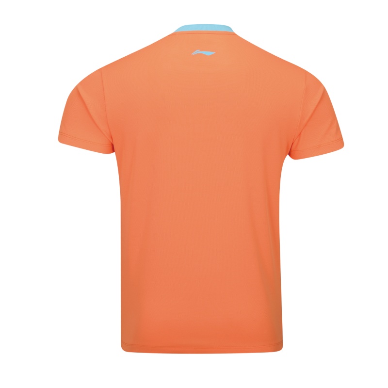 Коллекция для настольного тенниса Li-Ning, одежда унисекс, tangerine peel оранжевый — фото 2