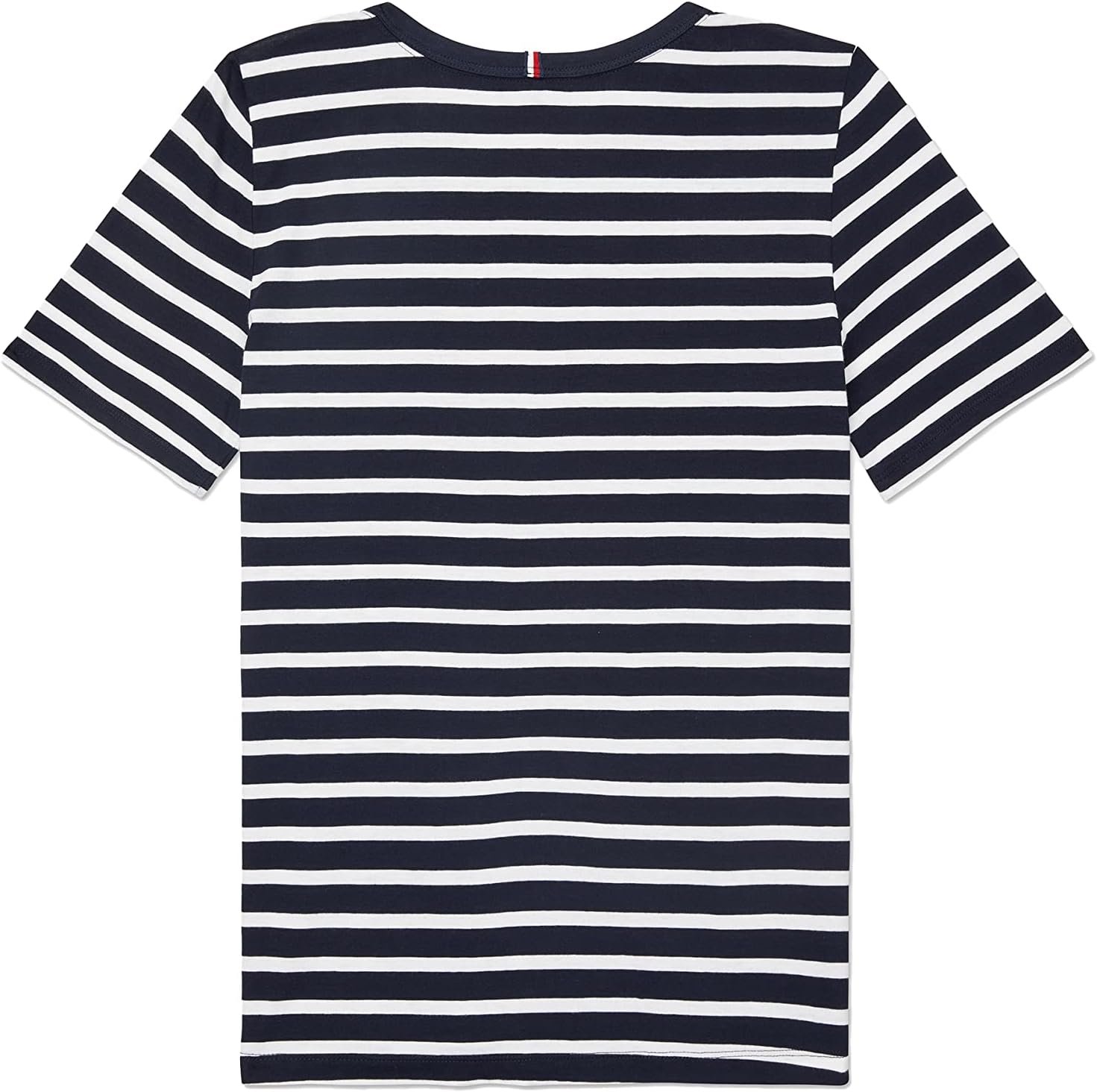 Женская полосатая футболка Tommy Hilfiger с фирменной застежкой-липучкой, Desert Sky — фото 2