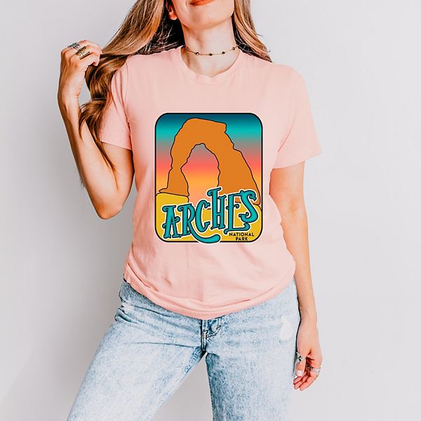 

Футболка Vintage Arches с коротким рукавом Simply Sage Market, Blush, Зеленый, Футболка Vintage Arches с коротким рукавом Simply Sage Market, Blush