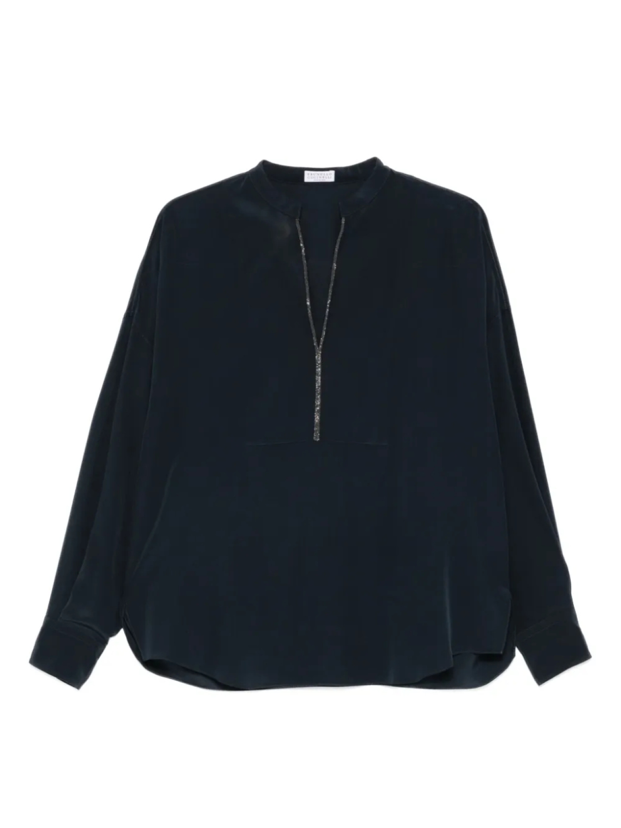 

Топ Brunello Cucinelli с отделкой монили, синий