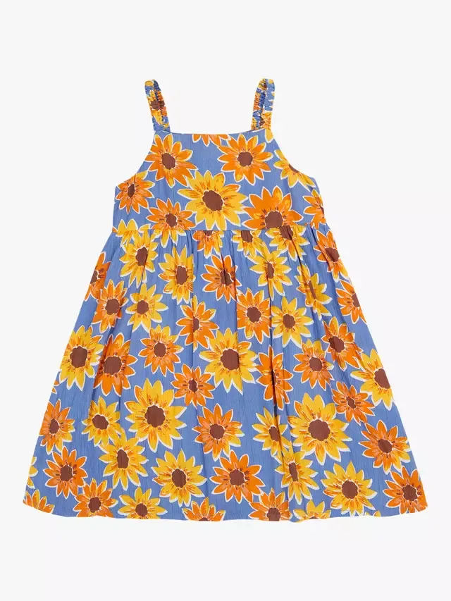 Детское летнее платье без рукавов Sophie, с подсолнухами Frugi